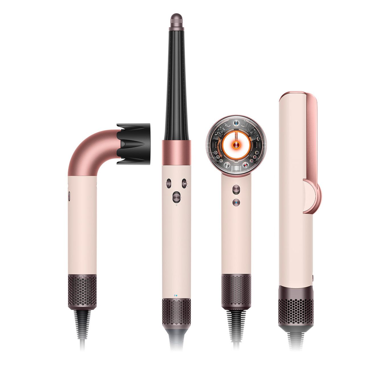 A range of Dyson Beauty machines.