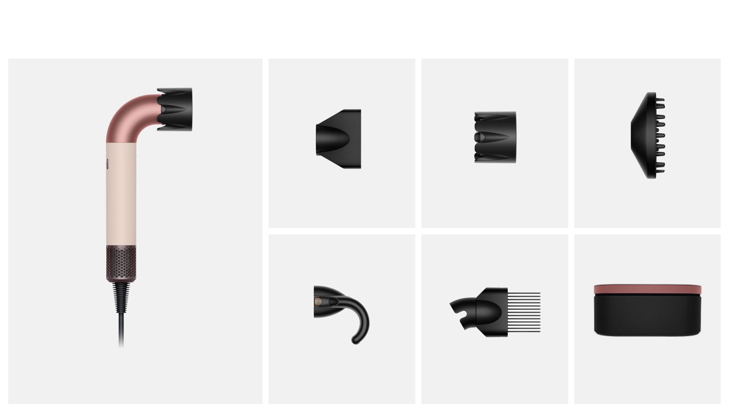 What is included in the box with the Dyson Supersonic r hair dryer. 