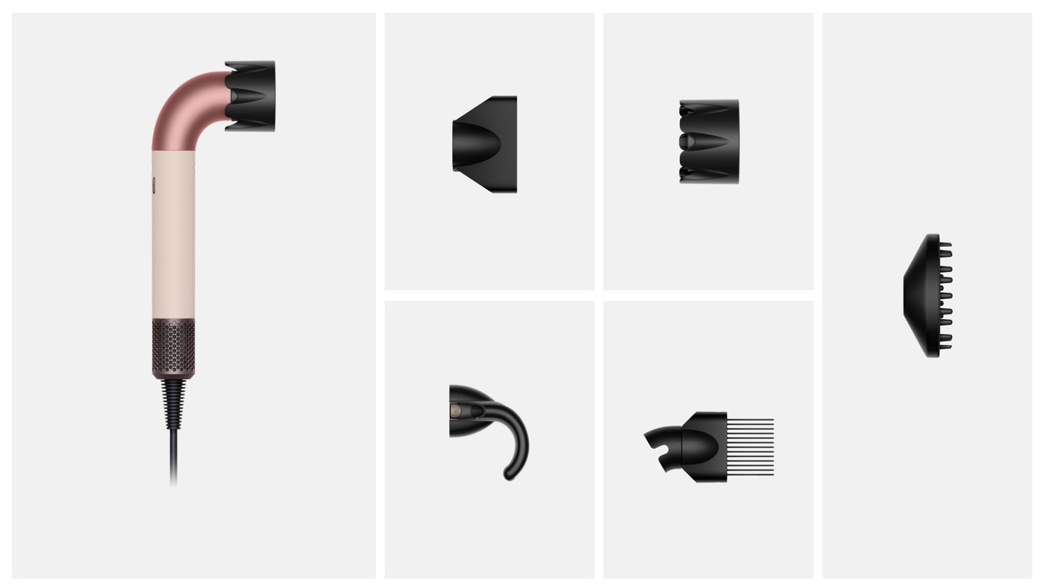 What is included in the box with the Dyson Supersonic r hair dryer. 