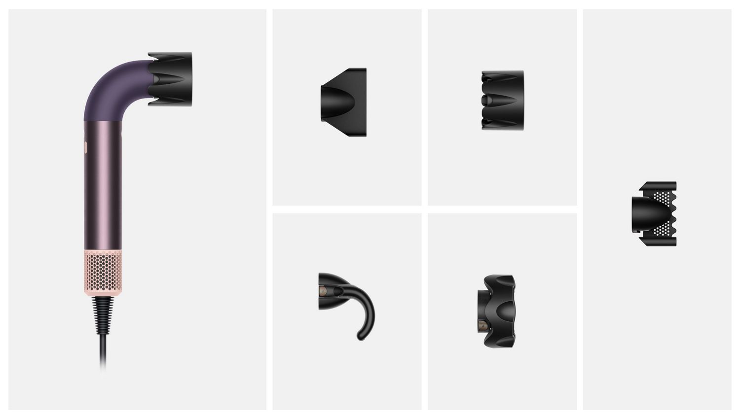 What is included in the box with the Dyson Supersonic r hair dryer.