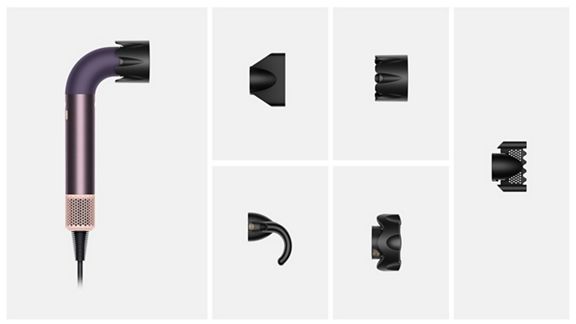 What is included in the box with the Dyson Supersonic r hair dryer.