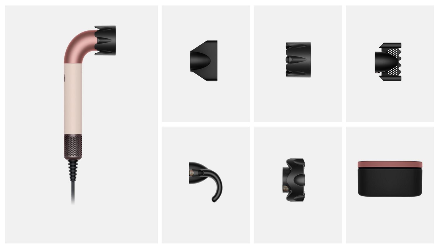 What is included in the box with the Dyson Supersonic r hair dryer.