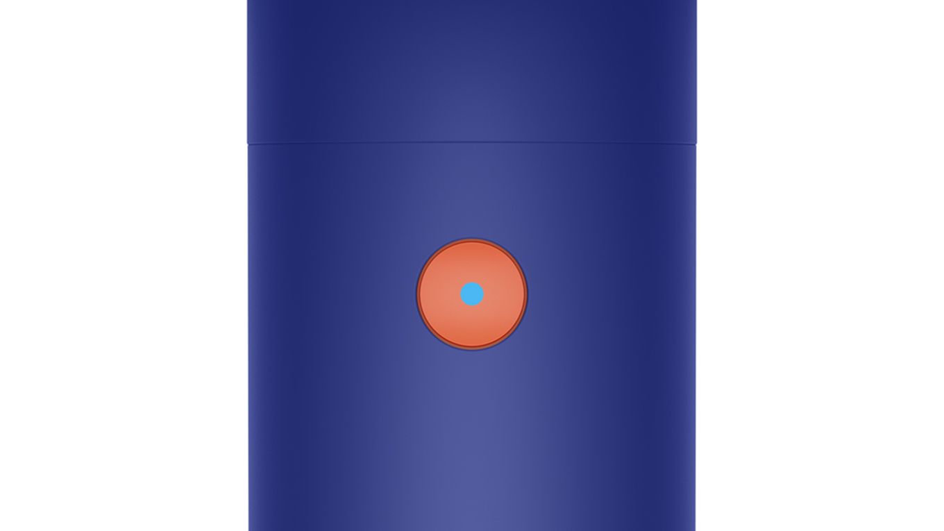 Cold shot button displayed on Dyson Supersonic r Professional hair dryer. Cold shot button displayed on Dyson Supersonic r Professional hair dryer.