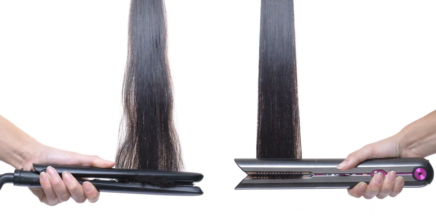 Comparison of the Dyson Corrale straightener and conventional plate technology 
