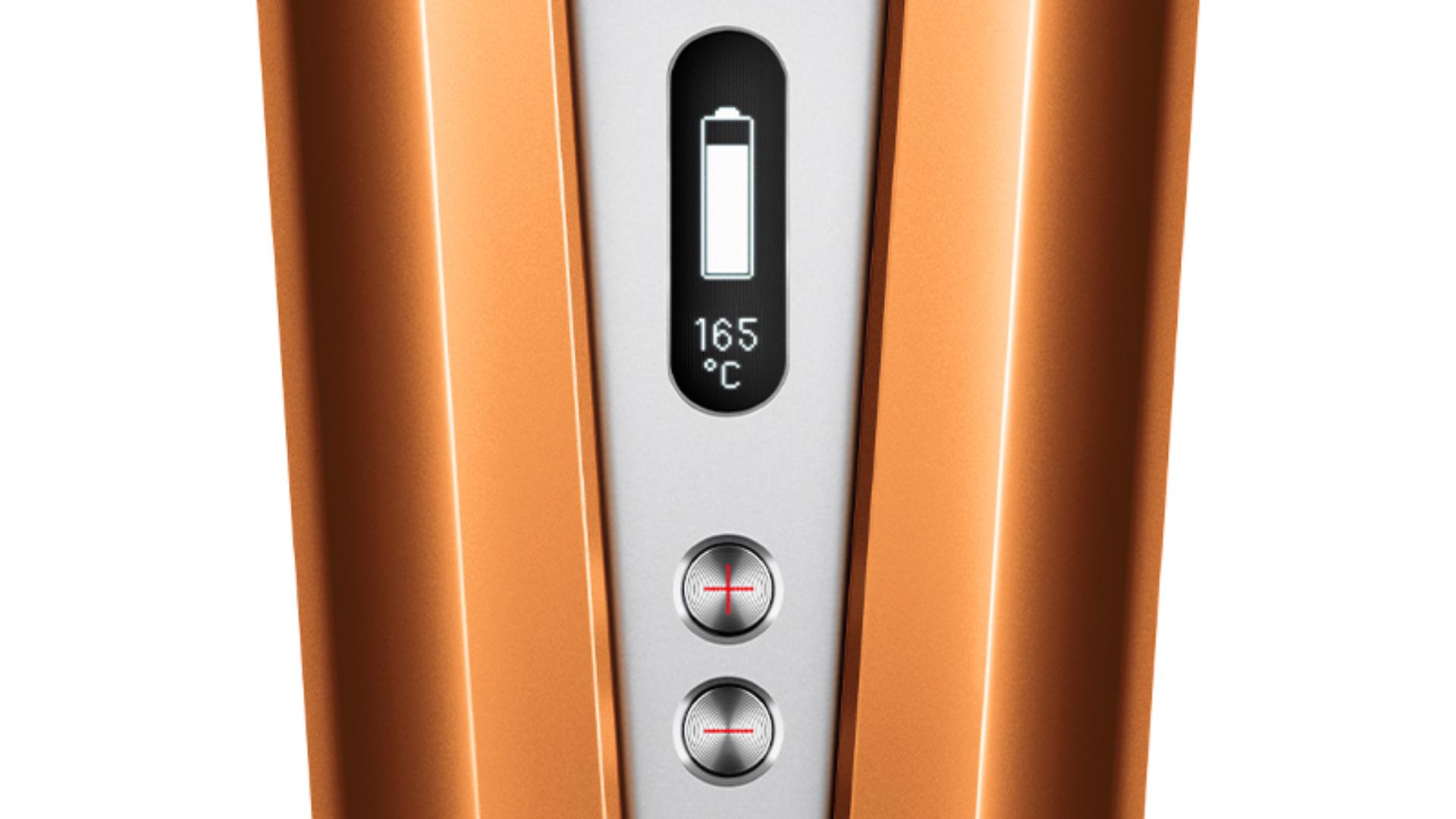 OLED ekranas iš arti.