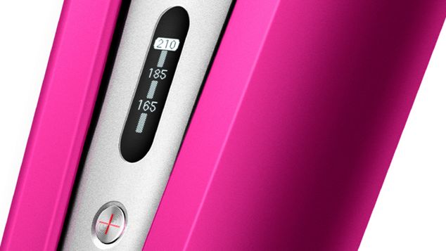 Close up of the temperature display