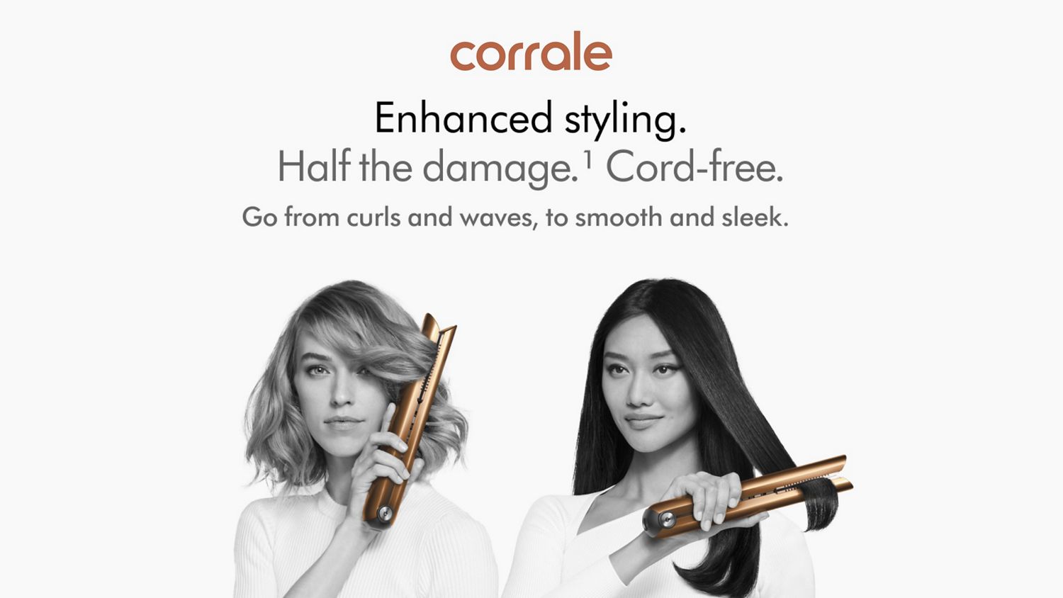 Copper Dyson Corrale Enhanced Styling Graphic
