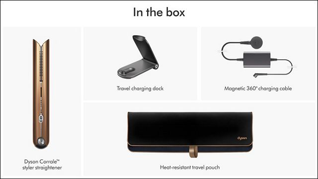 Dyson Copper Hair Straightener with Black Case Dyson Airstrait Straightener HT01 (Bronze & Pink) Wet to Dry  main image 4