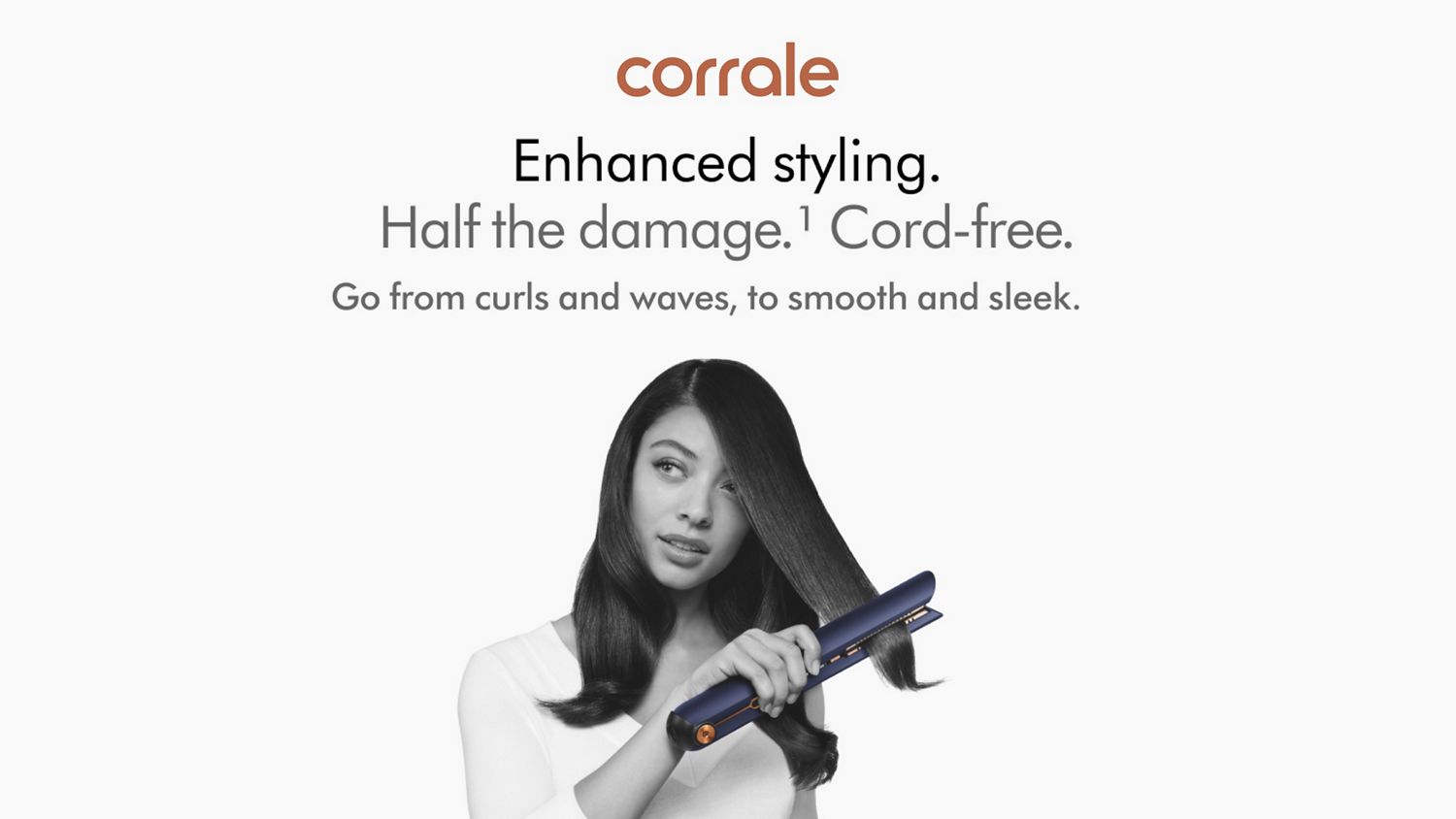 Dyson Corrale with Model and Text