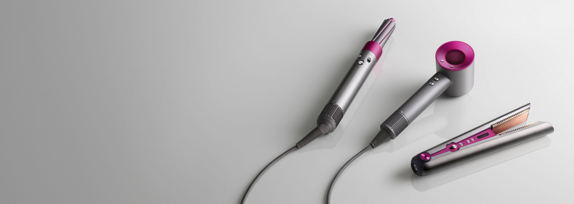 Reihe von Dyson Haarpflegeprodukten