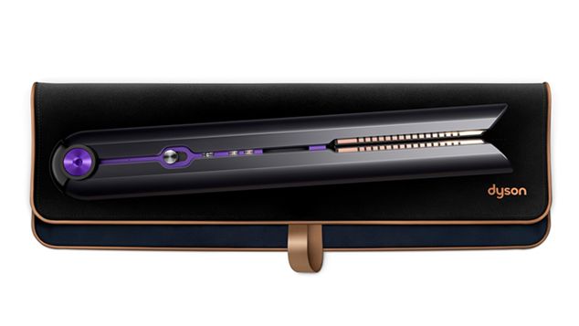 Close up of Dyson Corrale hair straightener's durable finish