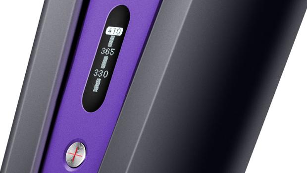 Close up of the temperature display