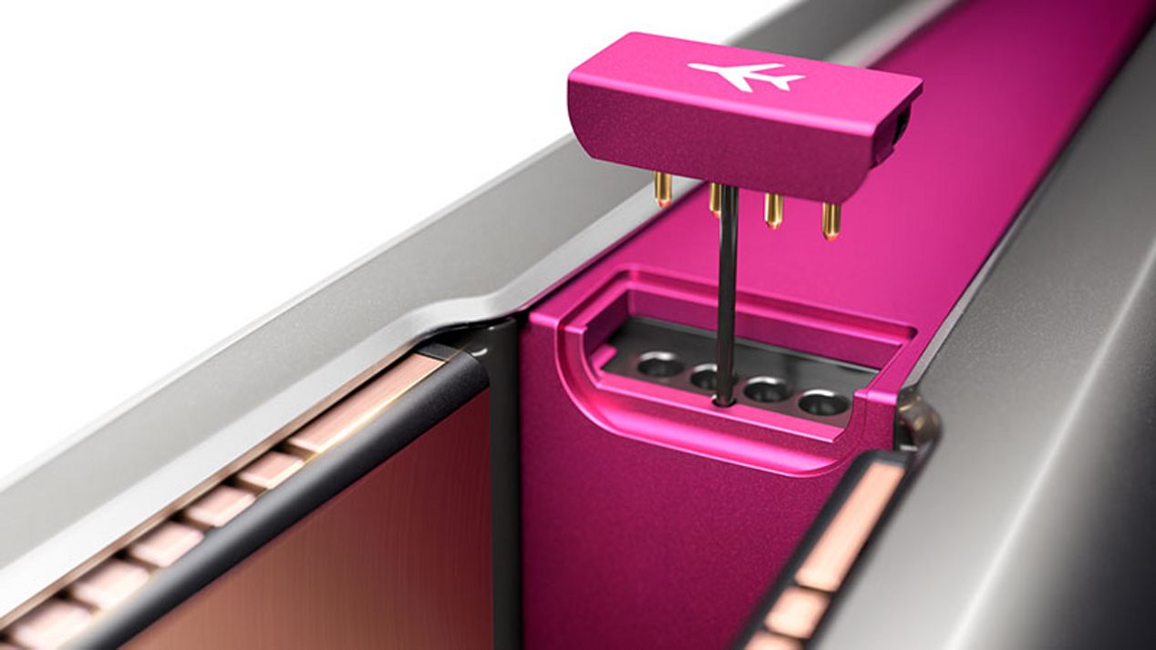 Listo para viajar Primer plano de la etiqueta «Modo avión»