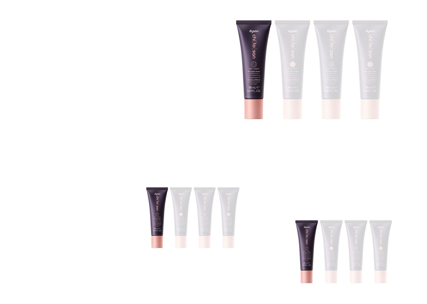 Dyson Chitosan Pre-style cream straight to wavy light conditioning 30ml. Dyson Chitosan Pre-style cream straight to wavy light conditioning 30ml.