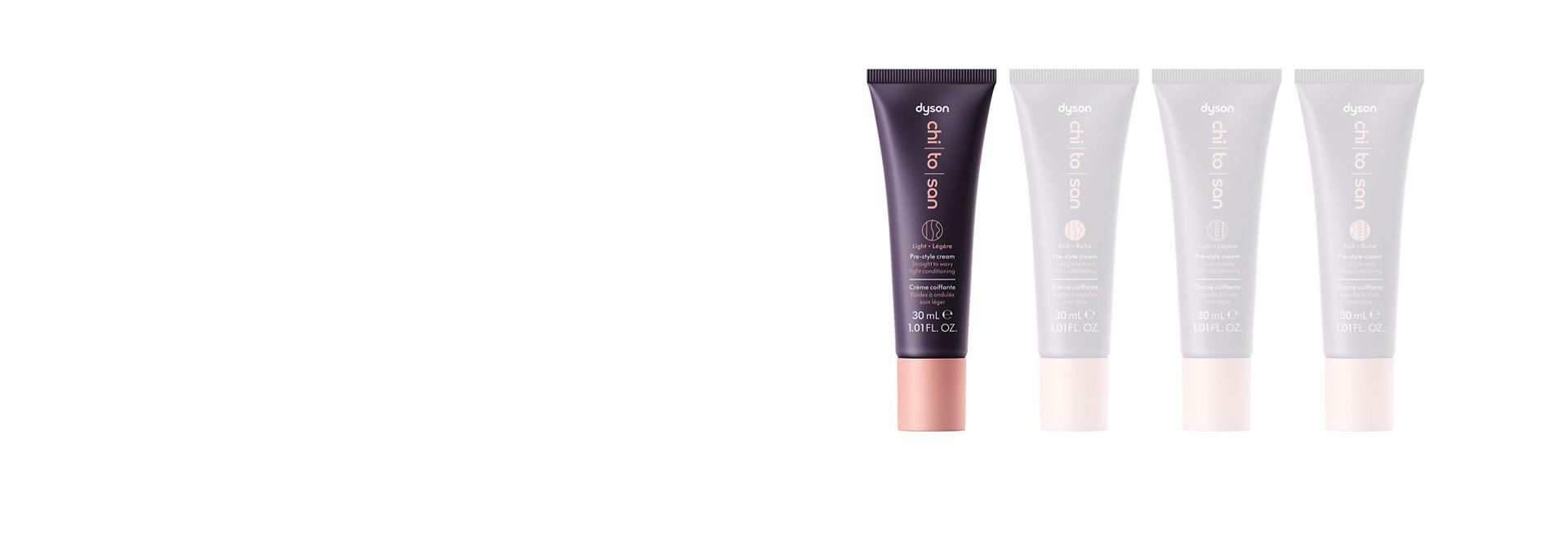Dyson Chitosan Pre-style-krem Straight to Wavy Light Conditioning 30 ml.