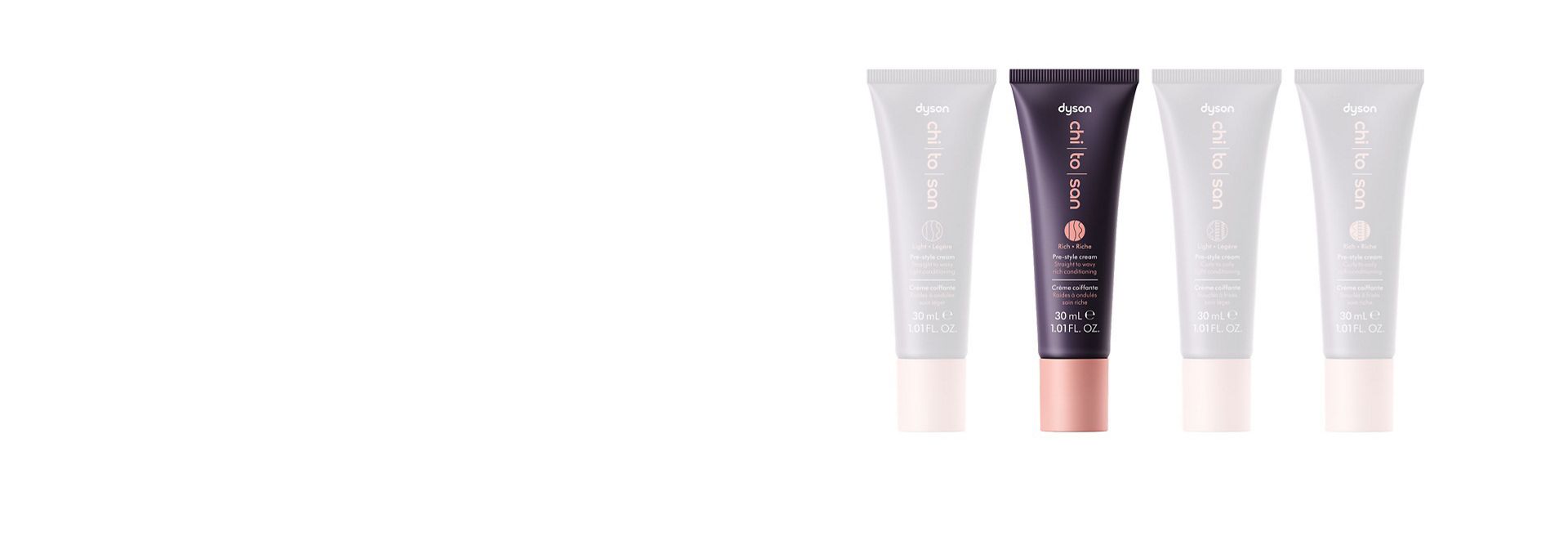 Dyson Chitosan Pre-style-krem Straight to Wavy Rich Conditioning 30 ml.