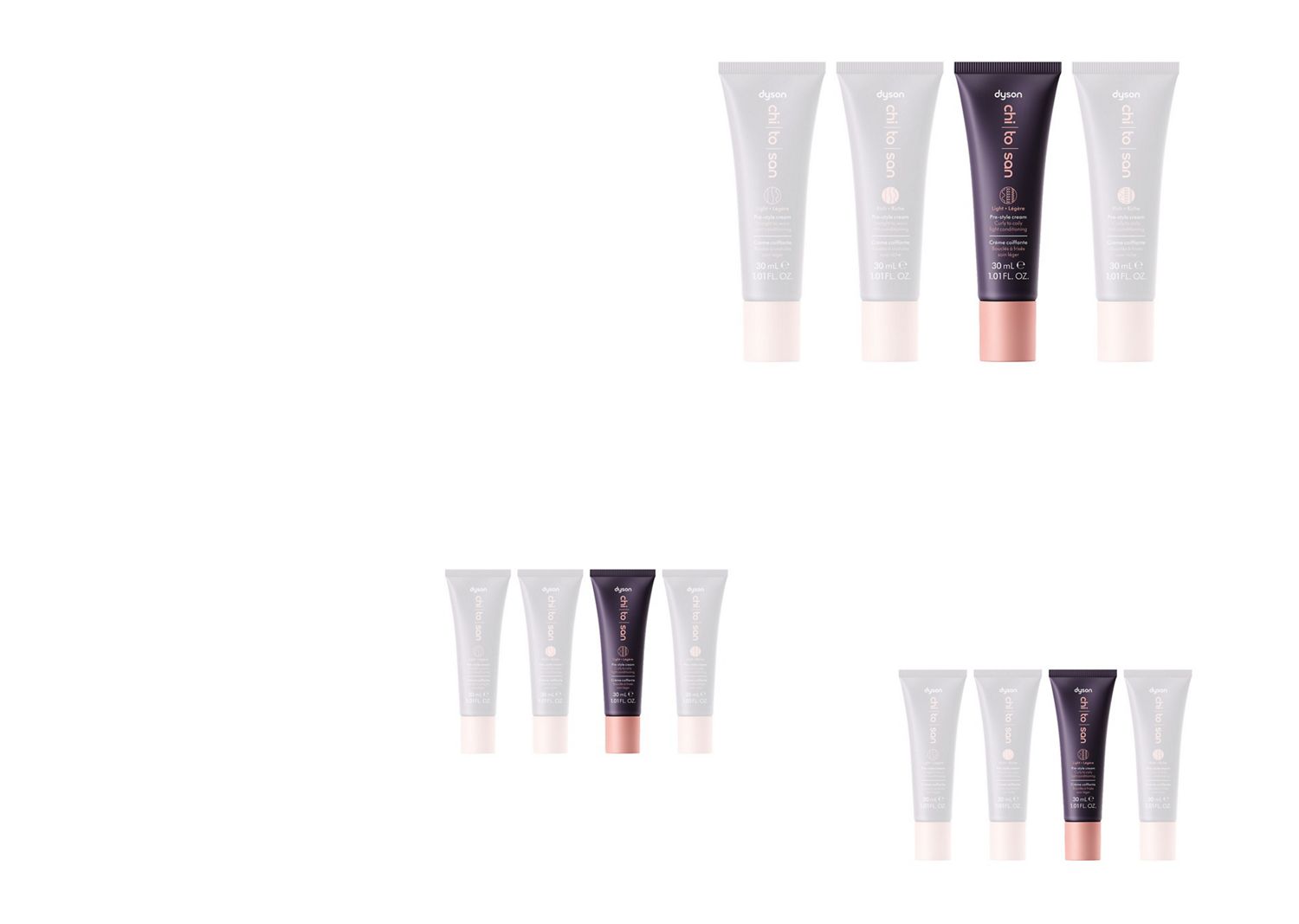 Dyson Chitosan Pre-style cream curly to coily light conditioning 30ml. Dyson Chitosan Pre-style cream curly to coily light conditioning 30ml.