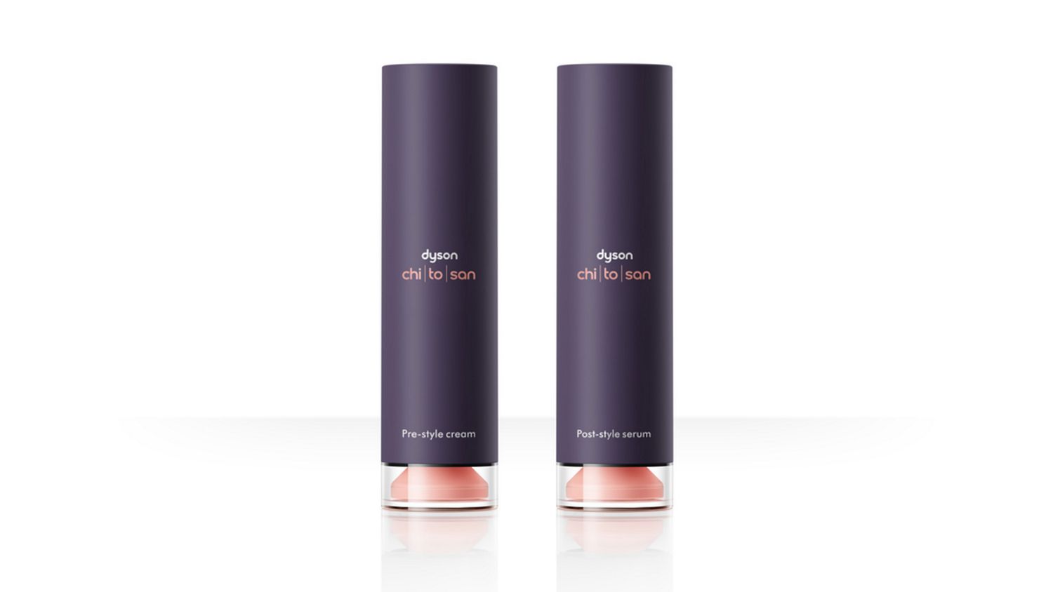 The Dyson Chitosan Pre-style cream and Post-style serum gives two ways to hold your styles.