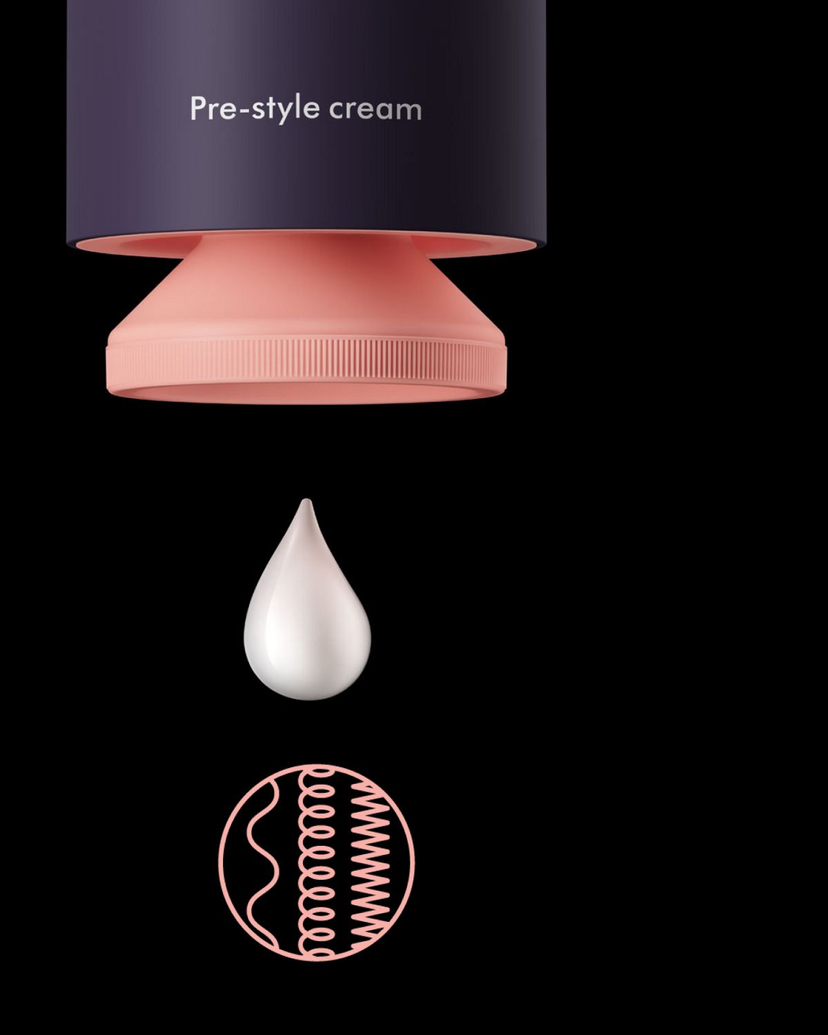 Dyson Chitosan Pre-style cream.