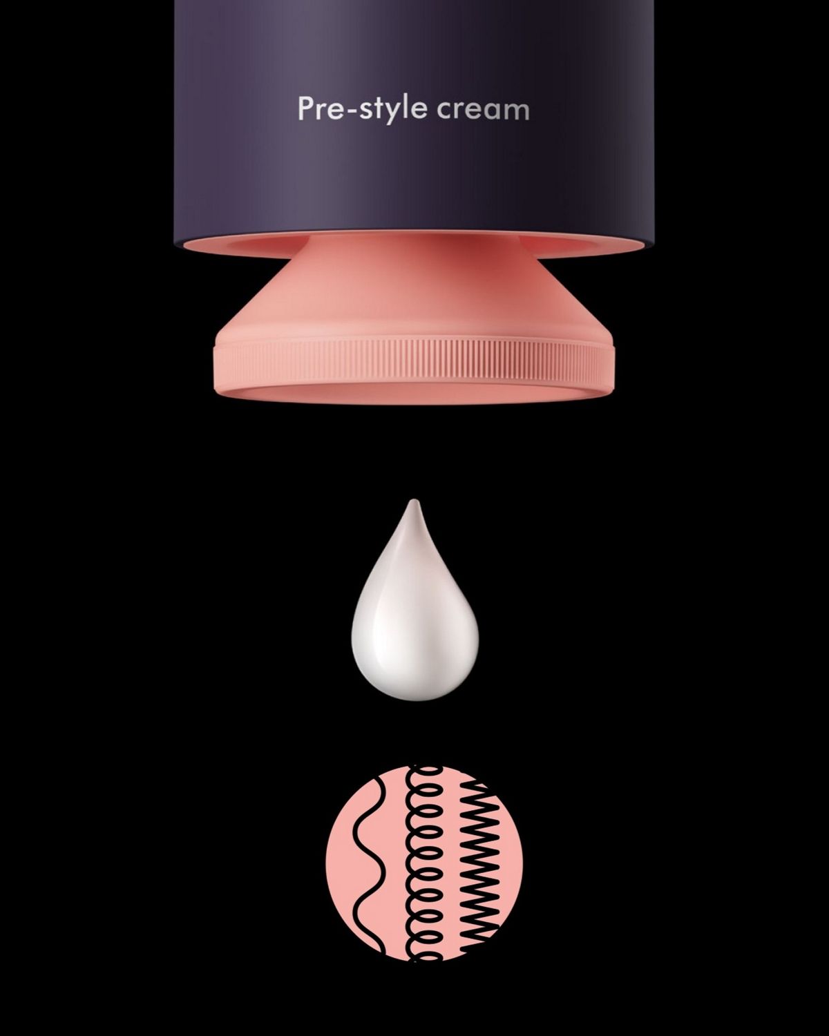 Dyson Chitosan Pre-style cream.