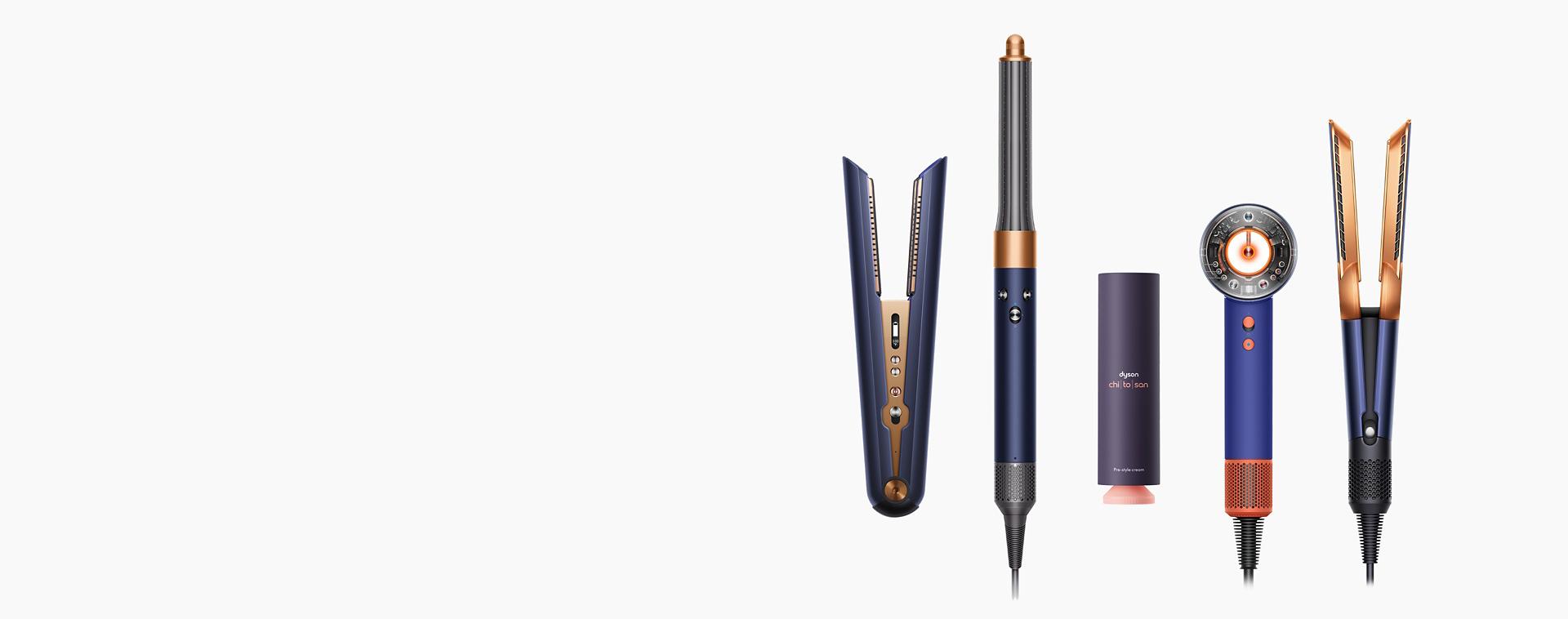 Dyson's range of hair care devices and products