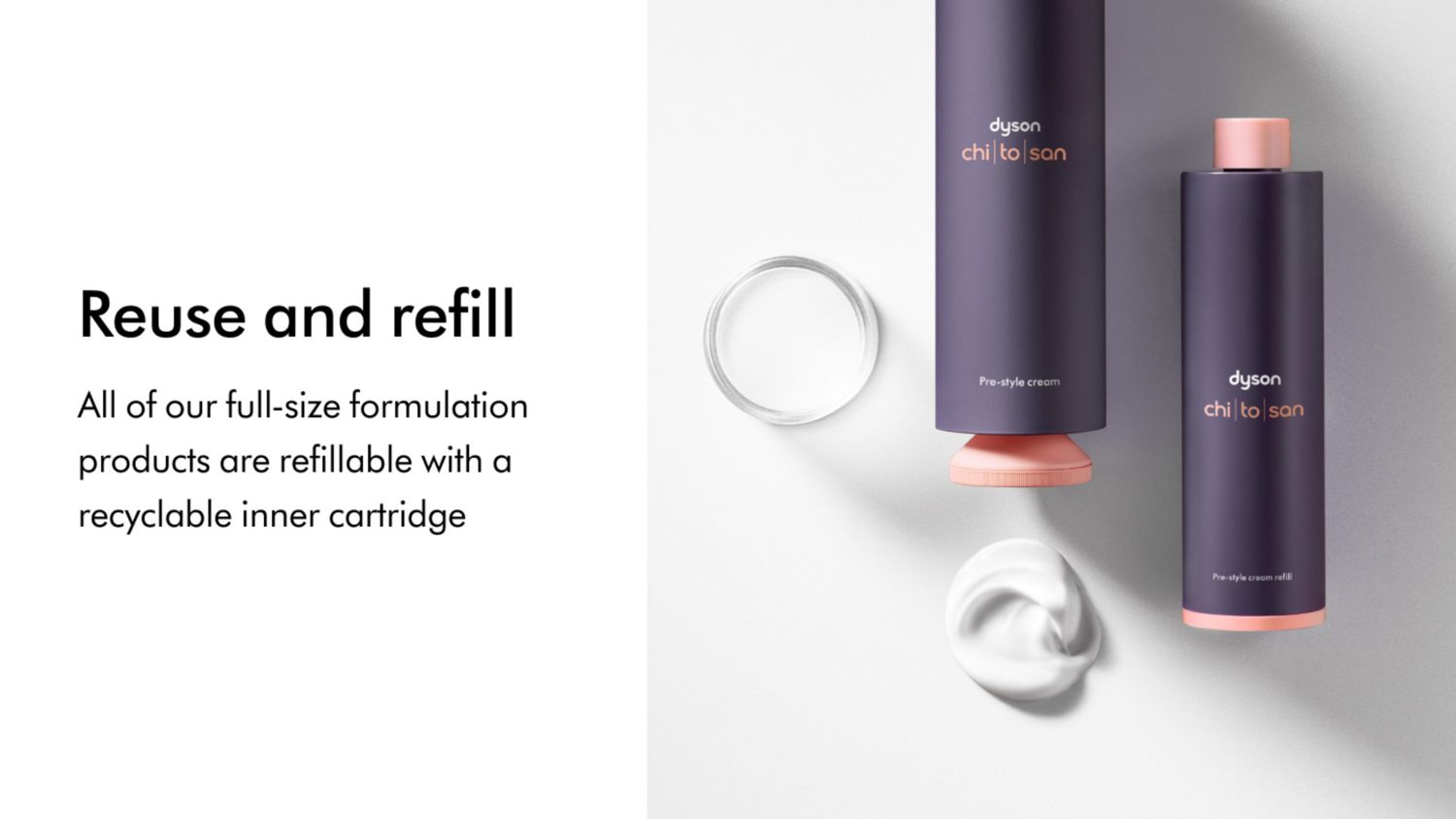 Reuse and Refill Chitosan Pre-style cream