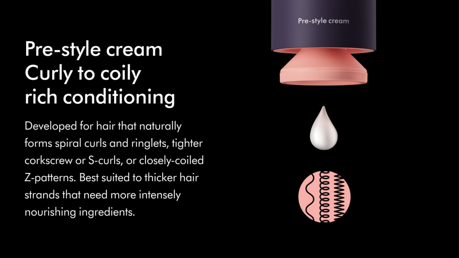 Pre-Style Cream curly to coily rich conditioning 