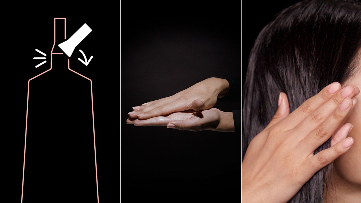 Trifold of Pre-Style Cream straight to wavy rich conditioning