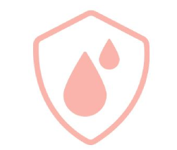 A shield-shaped icon with a thermometer inside.