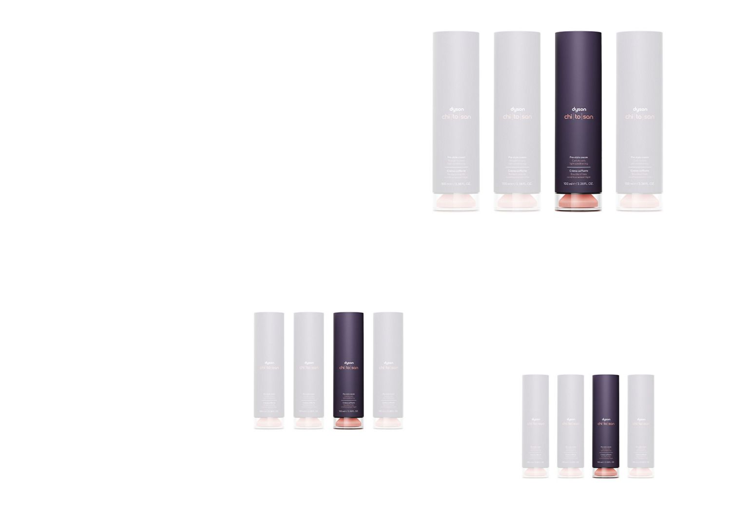 Dyson Chitosan Pre-style cream curly to coily light conditioning 100ml.