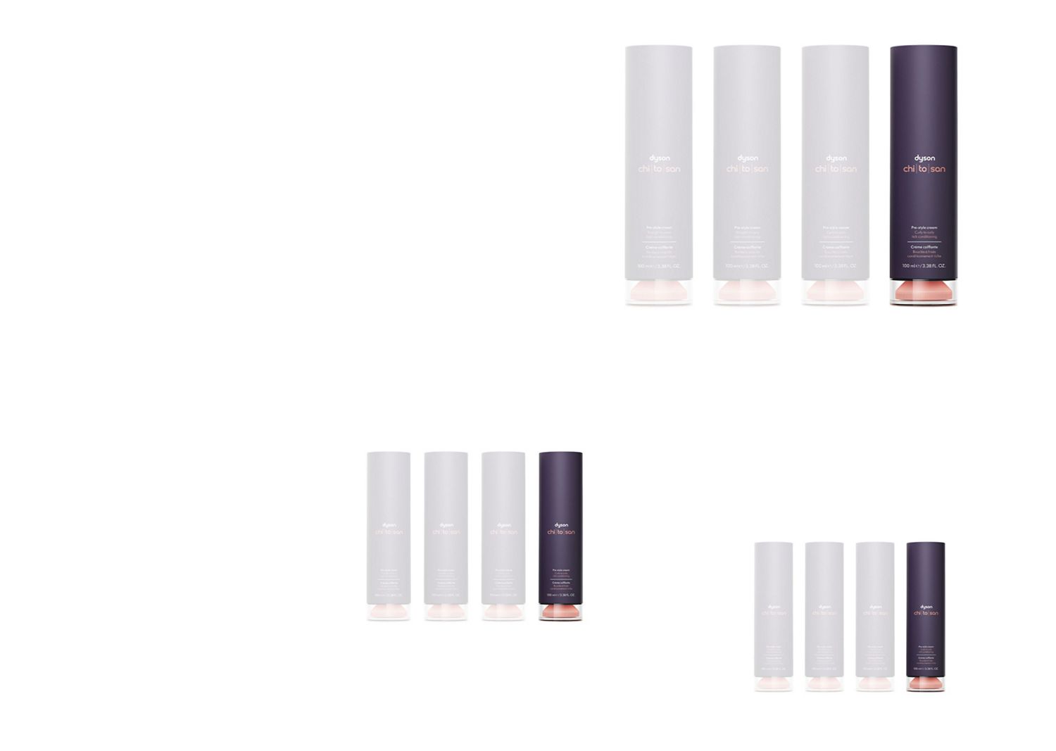 Dyson Chitosan Pre-style cream curly to coily rich conditioning 100ml.