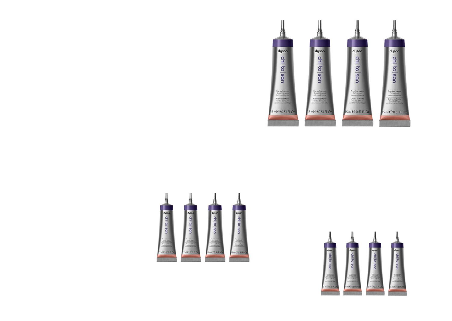 A model with chin-length brown hair uses the Conical Airwrap barrel to add waves to her hair.