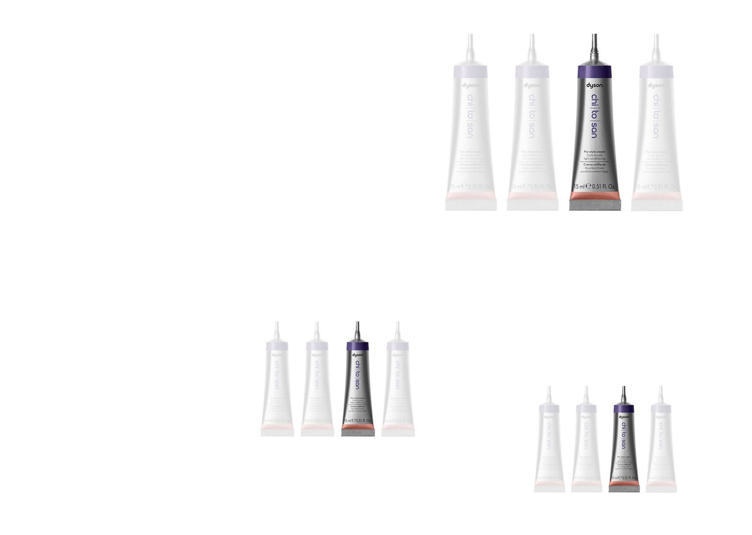 Dyson Chitosan Pre-style cream curly to coily light conditioning 15ml.