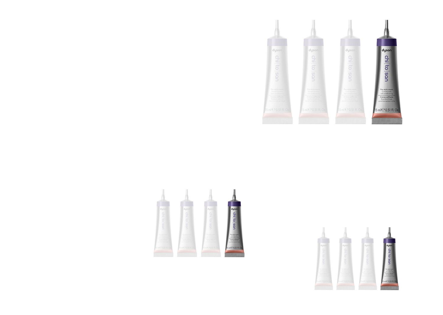 Dyson Chitosan Pre-style cream curly to coily rich conditioning 15ml.