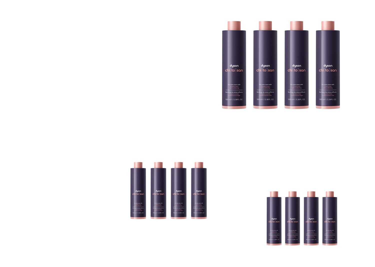 A model with chin-length brown hair uses the Conical Airwrap barrel to add waves to her hair.