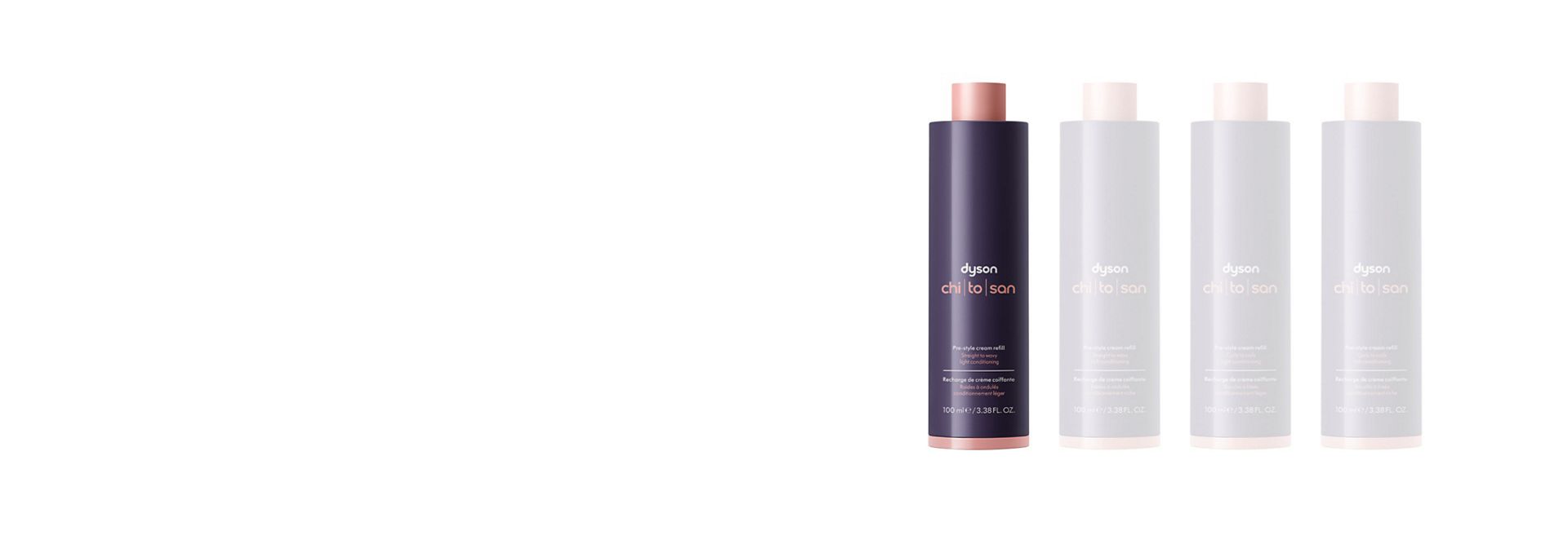 Refill til Dyson Chitosan Pre-style-krem Straight to Wavy Rich Conditioning.