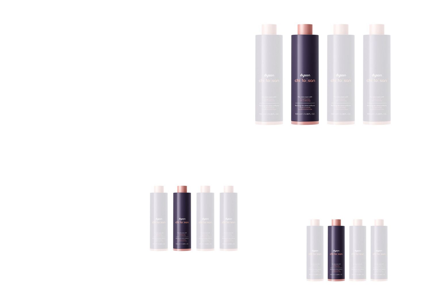 Dyson Chitosan Pre-style cream curly to coily light conditioning refill.
