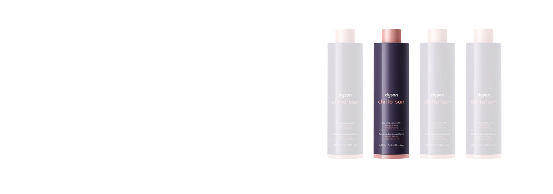 Refill til Dyson Chitosan Pre-style-krem Curly to Coily Light Conditioning.