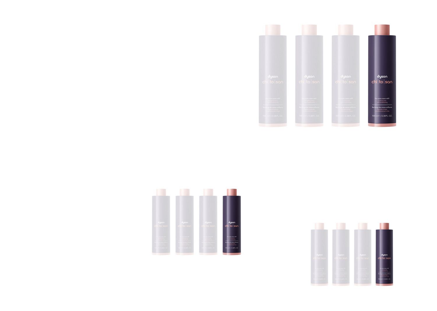 Dyson Chitosan Pre-style cream curly to coily rich conditioning refill.