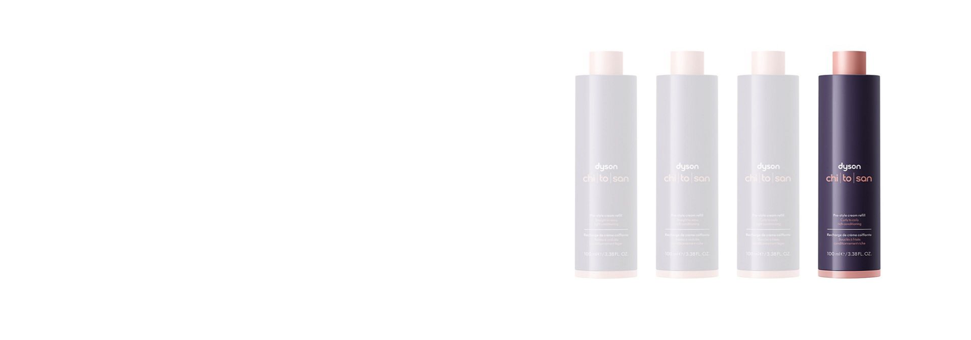 Refill til Dyson Chitosan Pre-style-krem Curly to Coily Rich Conditioning.