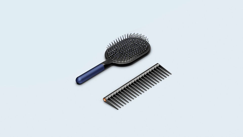 Dyson Paddle Brush und Entwirrkamm