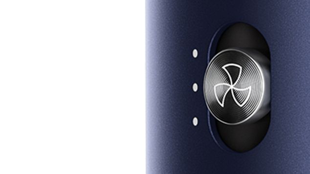 Close-up of airflow speed button.
