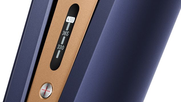 Close up of the temperature display