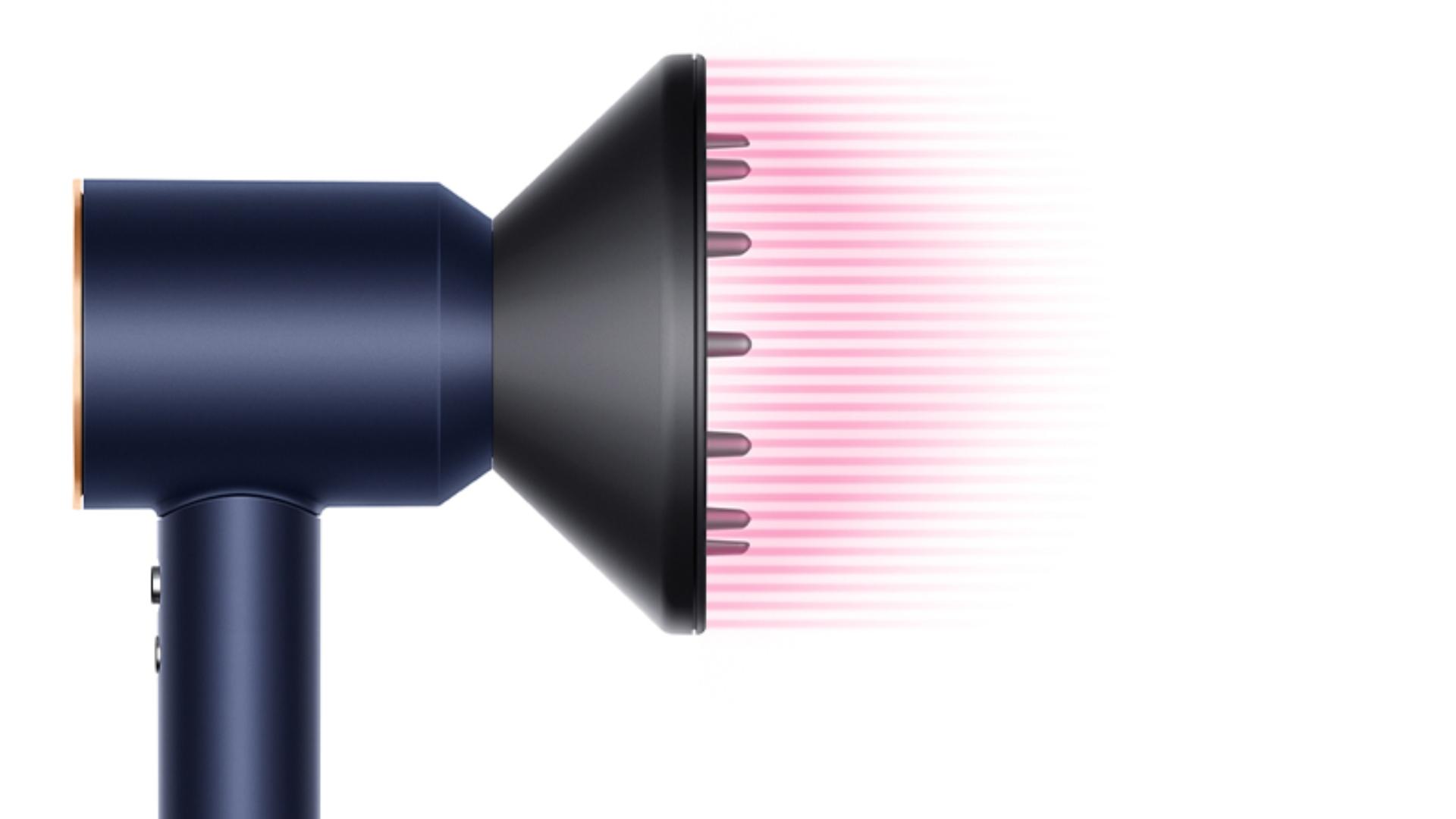 Dyson Supersonic™ hair dryer Iron/Fuchsia with New Gentle air attachment