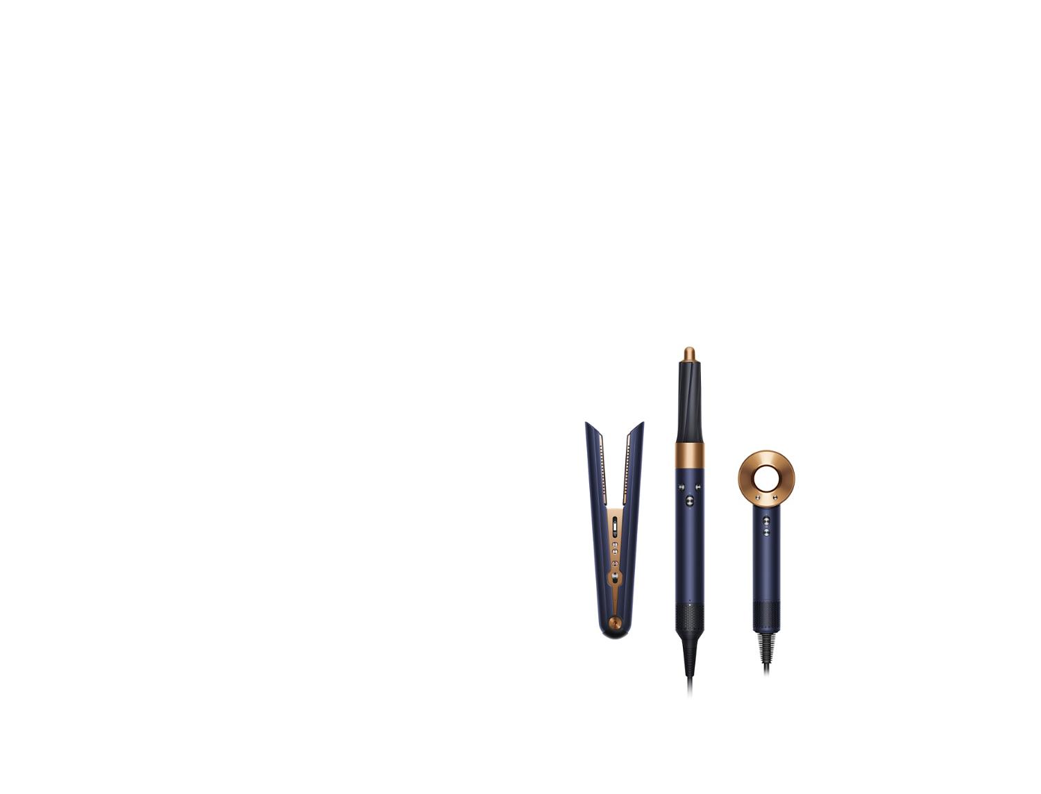 Dyson Airwrap styler, Dyson Supersonic hair dryer and Dyson Corrale straightener