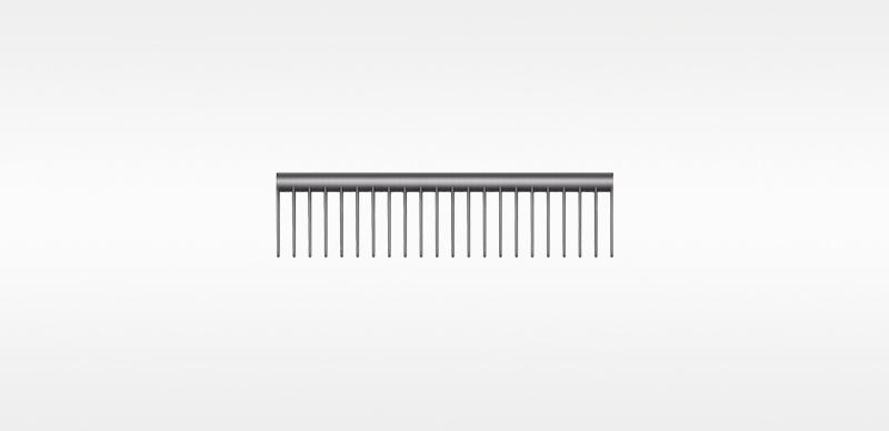 Dyson-designed Detangling comb in Iron/Fuchsia