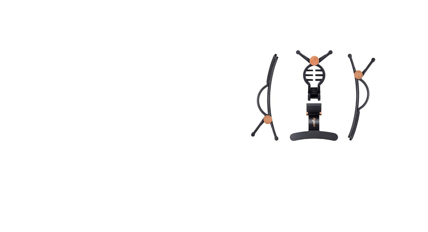 2 Dyson scheiding-haarclips en 2 brede haarclips