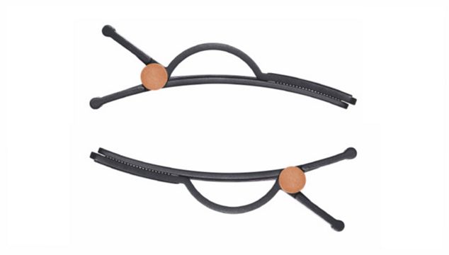 The Dyson Sectioning and Wide hair clips from different angles.
