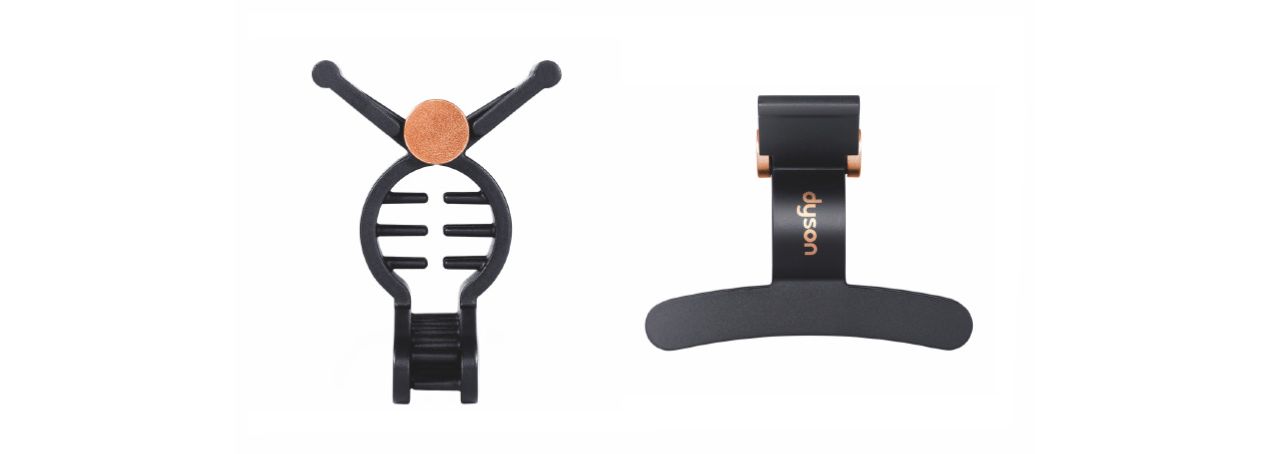 The Dyson Sectioning and Wide hair clips from different angles.