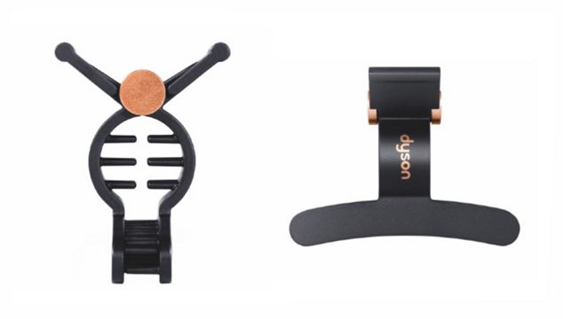 The Dyson Sectioning and Wide hair clips from different angles.